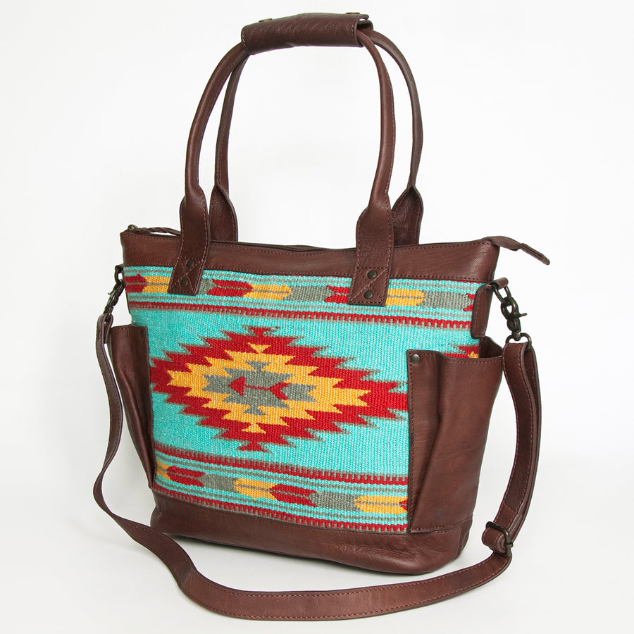 American Darling Tote Saddle Blanket Genuine Leather Western Women Bag Handbag Purse | Travel Bags Cute College - Uhorse