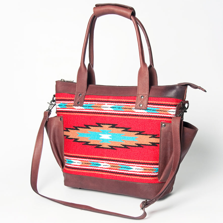 American Darling Tote Saddle Blanket Genuine Leather Western Women Bag Handbag Purse | Travel Bags Cute College - Uhorse