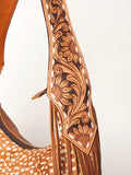 American Darling Hand Tooled Hair On Genuine Leather Western Women Bag | Handbag Purse for