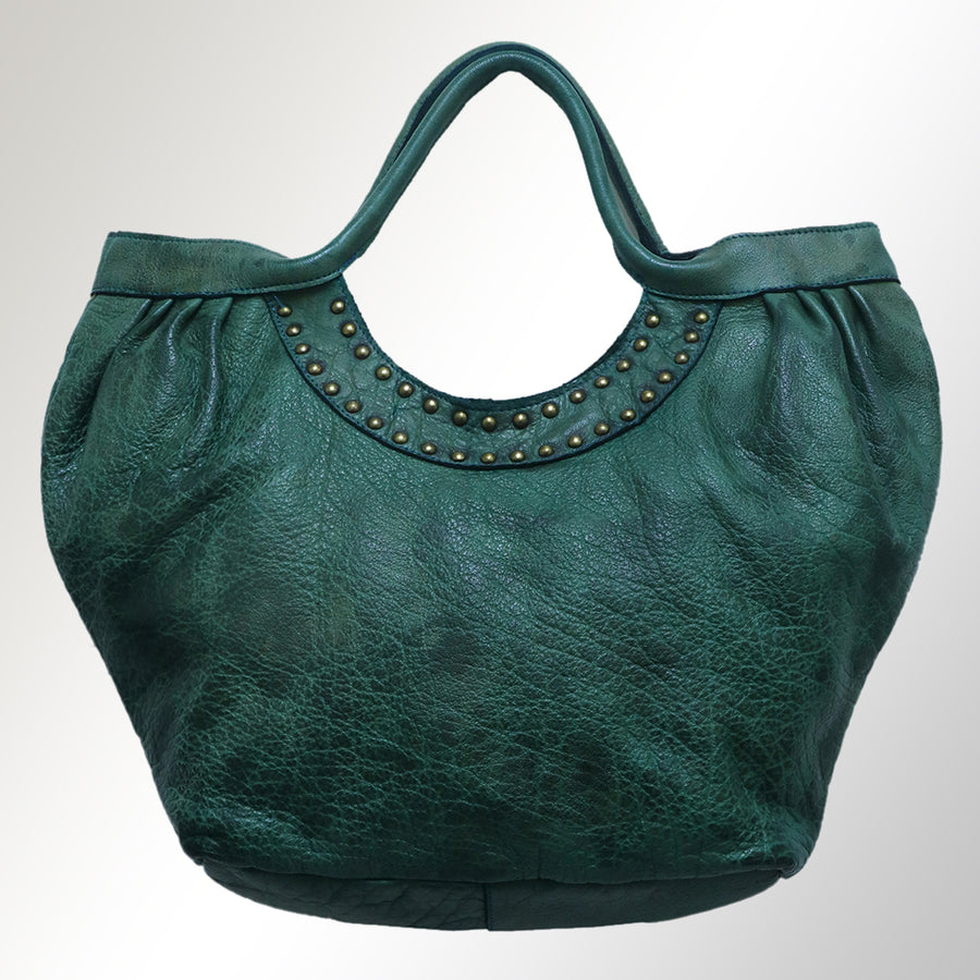 Never Mind Nmbgm101A Tote Vintage Handmade Genuine Cowhide Leather Women Bag Western Handbag Purse