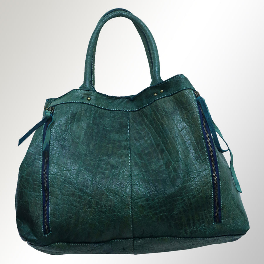 Never Mind Nmbgm108B Tote Vintage Handmade Genuine Cowhide Leather Women Bag Western Handbag Purse