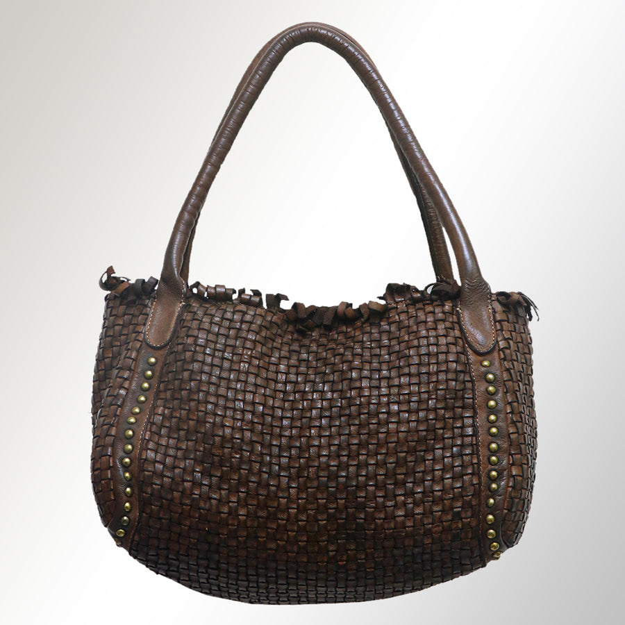 Never Mind Nmbgm110D Tote Vintage Handmade Genuine Cowhide Leather Women Bag Western Handbag Purse