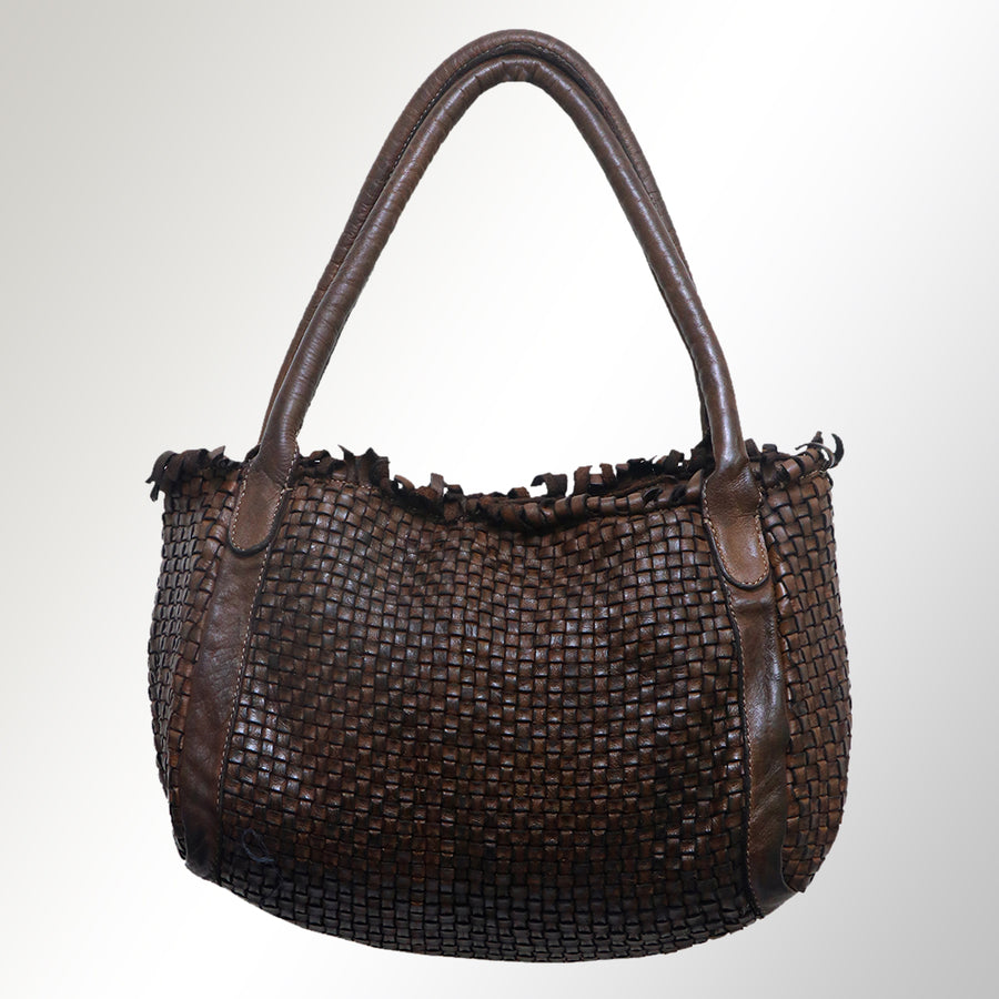 Never Mind Nmbgm110D Tote Vintage Handmade Genuine Cowhide Leather Women Bag Western Handbag Purse