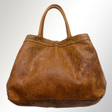 Never Mind Nmbgm108E Tote Vintage Handmade Genuine Cowhide Leather Women Bag Western Handbag Purse
