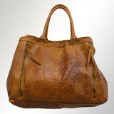 Never Mind Nmbgm108E Tote Vintage Handmade Genuine Cowhide Leather Women Bag Western Handbag Purse