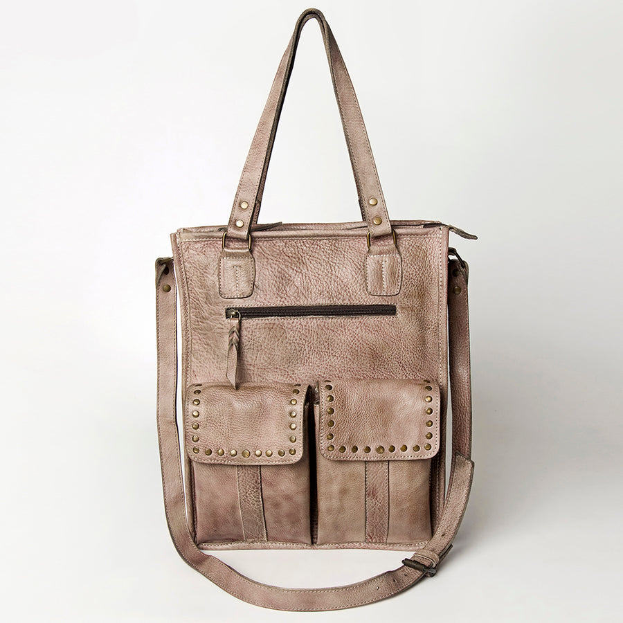 Never Mind Nmbg111A Tote Vintage Handmade Genuine Cowhide Leather Women Bag Western Handbag Purse