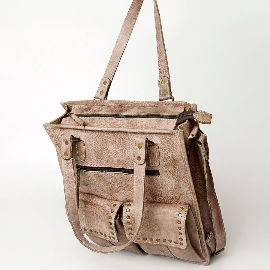 Never Mind Nmbg111A Tote Vintage Handmade Genuine Cowhide Leather Women Bag Western Handbag Purse