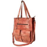 Never Mind Nmbg111E Tote Vintage Handmade Genuine Cowhide Leather Women Bag Western Handbag Purse