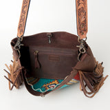 American Darling Large Crossbody Saddle Blanket Genuine Leather Western Women Bag Handbag Purse | Travel Bags College Casual