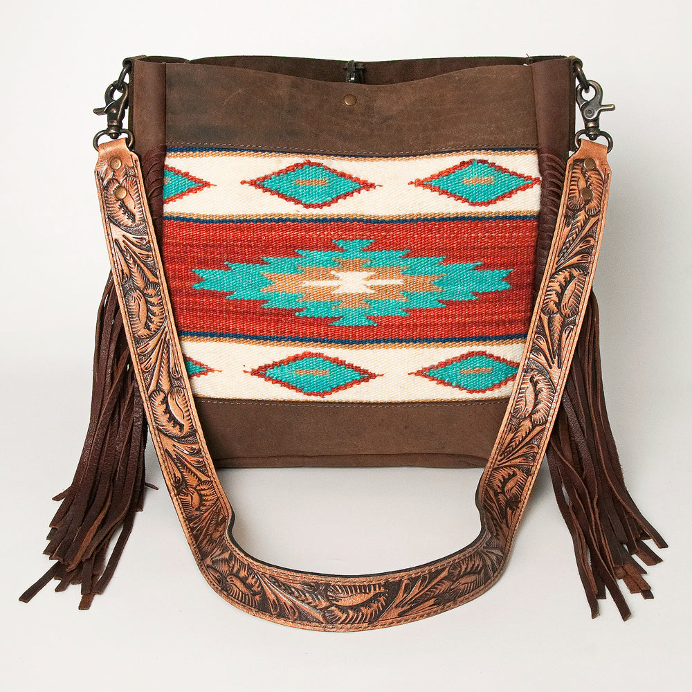 American Darling Large Crossbody Saddle Blanket Genuine Leather Western Women Bag Handbag Purse | Travel Bags College Casual