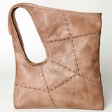 Never Mind Nmbg112A Tote Vintage Handmade Genuine Cowhide Leather Women Bag Western Handbag Purse