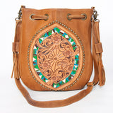 American Darling Messenger Hand Tooled Genuine Leather Western Women Bag | Black Handbag Purse Crossbody for Cute