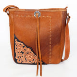 American Darling Cross Body Hand Tooled Hair on-Genuine Leather Western Women Bag Handbag Purse | Crossbody for Cute