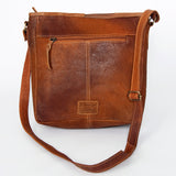 American Darling Cross Body Hand Tooled Hair on-Genuine Leather Western Women Bag Handbag Purse | Crossbody for Cute