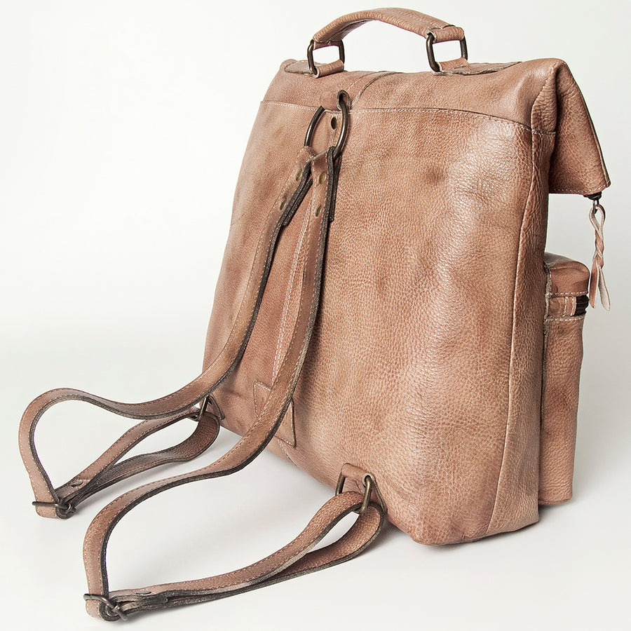 Never Mind Nmbg134D Backpack Vintage Handmade Genuine Cowhide Leather Women Bag Western Handbag Purse