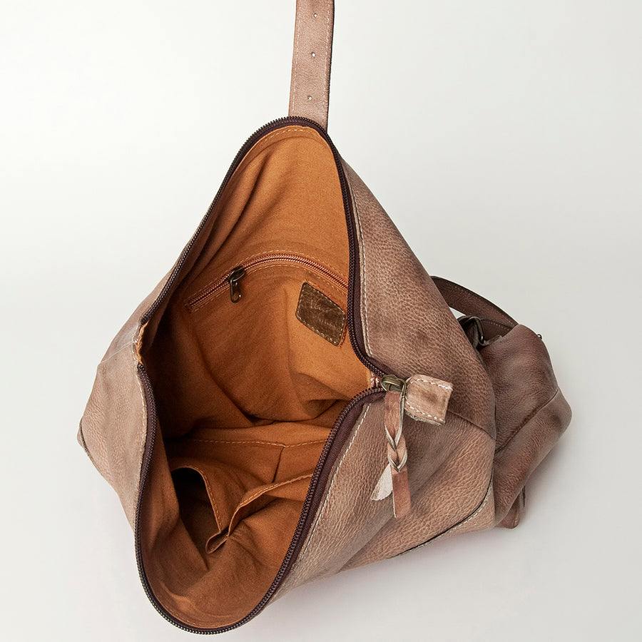Never Mind Nmbg134D Backpack Vintage Handmade Genuine Cowhide Leather Women Bag Western Handbag Purse