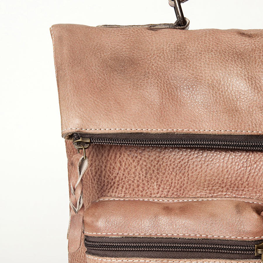 Never Mind Nmbg134D Backpack Vintage Handmade Genuine Cowhide Leather Women Bag Western Handbag Purse
