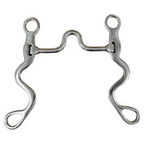 BAR H EQUINE Western Horse 5 In Mouth Cavalry Shank Ported With Stainless Steel Bit
