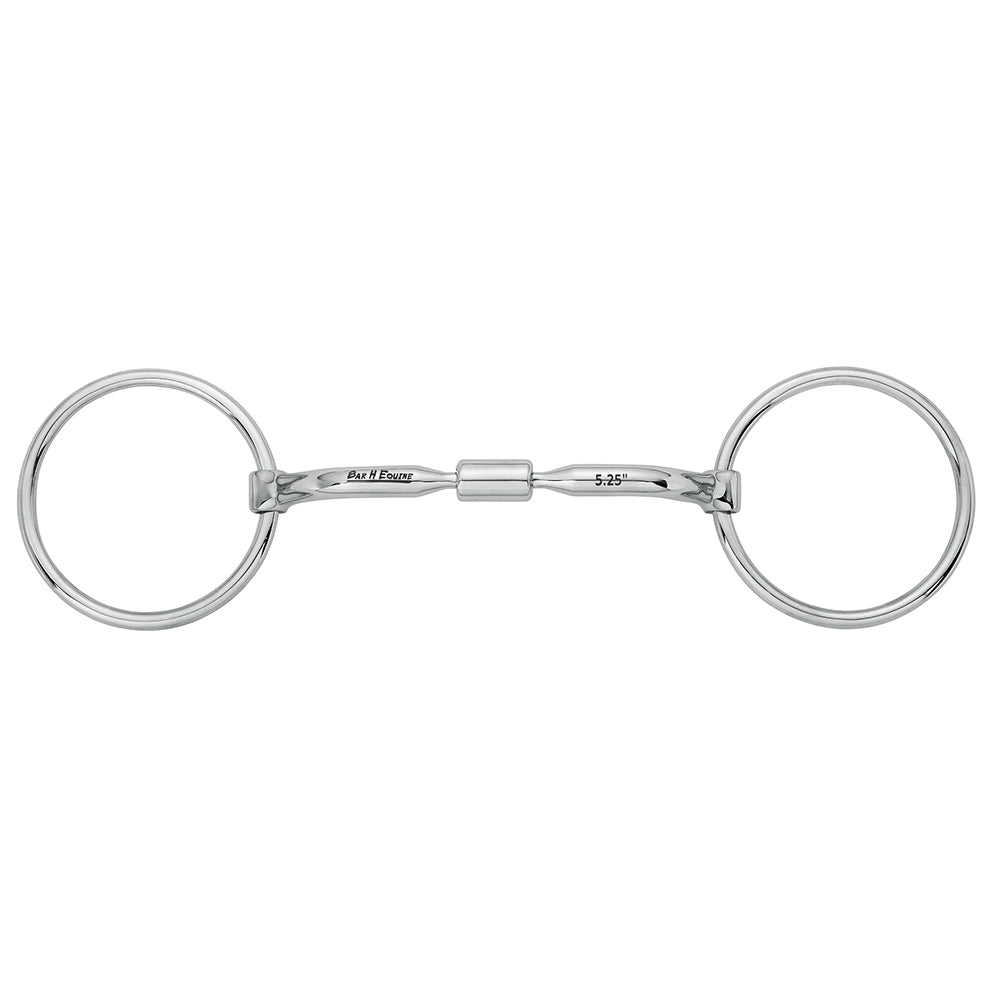 BAR H EQUINE Loose Ring Snaffle with Comfort Mouthpiece & Copper Inlays