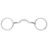 BAR H EQUINE Loose Ring Snaffle with Low Port Comfort Mouthpiece