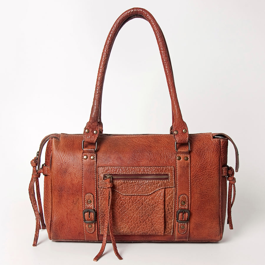 Never Mind Nmbgz113C Tote Vintage Handmade Genuine Cowhide Leather Women Bag Western Handbag Purse