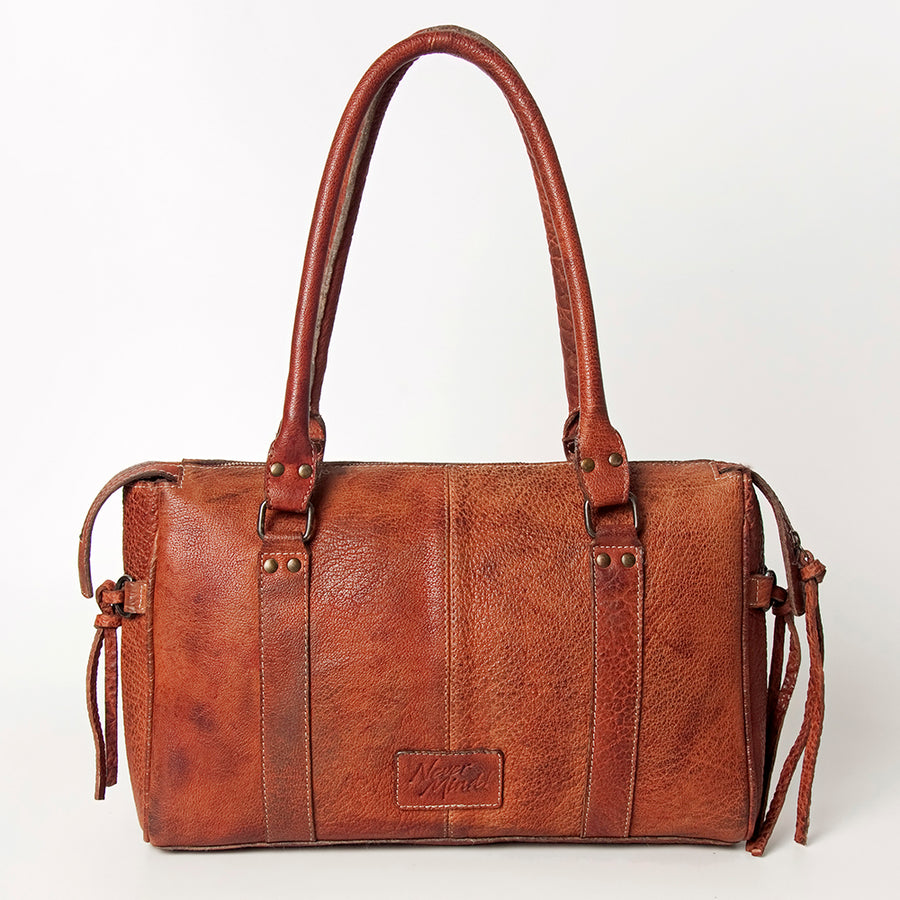 Never Mind Nmbgz113C Tote Vintage Handmade Genuine Cowhide Leather Women Bag Western Handbag Purse