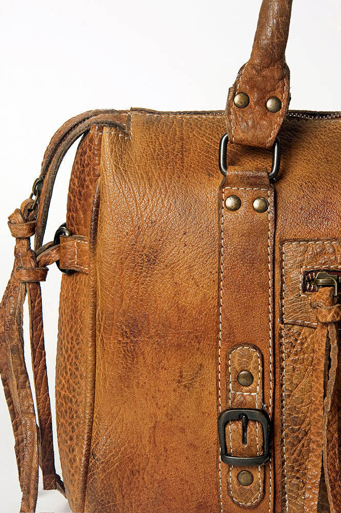 Never Mind Nmbgz113D Tote Vintage Handmade Genuine Cowhide Leather Women Bag Western Handbag Purse