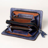 American Darling Wallet Hand Tooled Genuine Leather Women Bag Western Handbag Purse