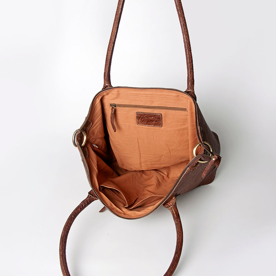 Never Mind Nmbgz119A Tote Vintage Handmade Genuine Cowhide Leather Women Bag Western Handbag Purse