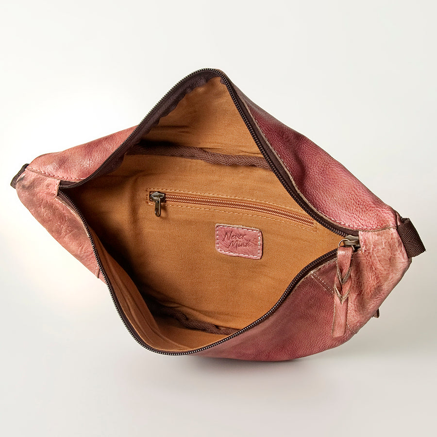 Never Mind Nmbg123A Fanny Pack Vintage Handmade Genuine Cowhide Leather Women Bag Western Handbag Purse