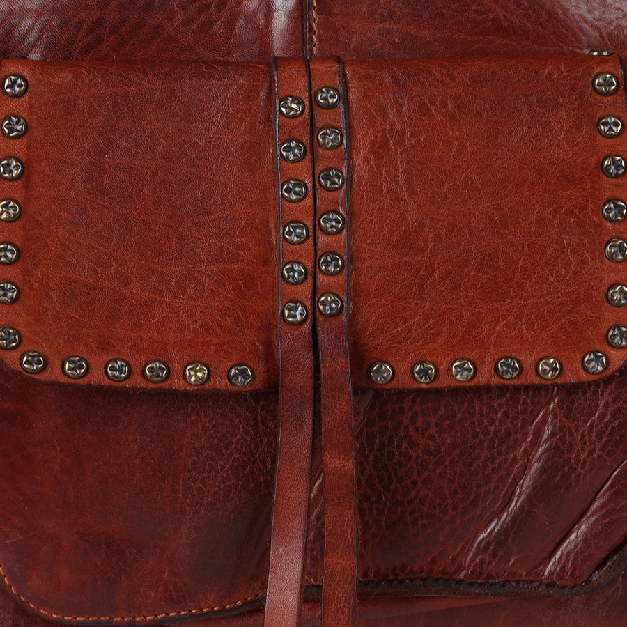 Spaghetti Western Swc125Cg Tote Vintage Handmade Drum Dyed Genuine European Cowhide Leather Women Bag Western Handbag Purse