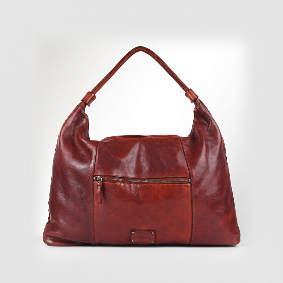 Spaghetti Western Swc141Cg Hobo Vintage Handmade Drum Dyed Genuine European Cowhide Leather Women Bag Western Handbag Purse