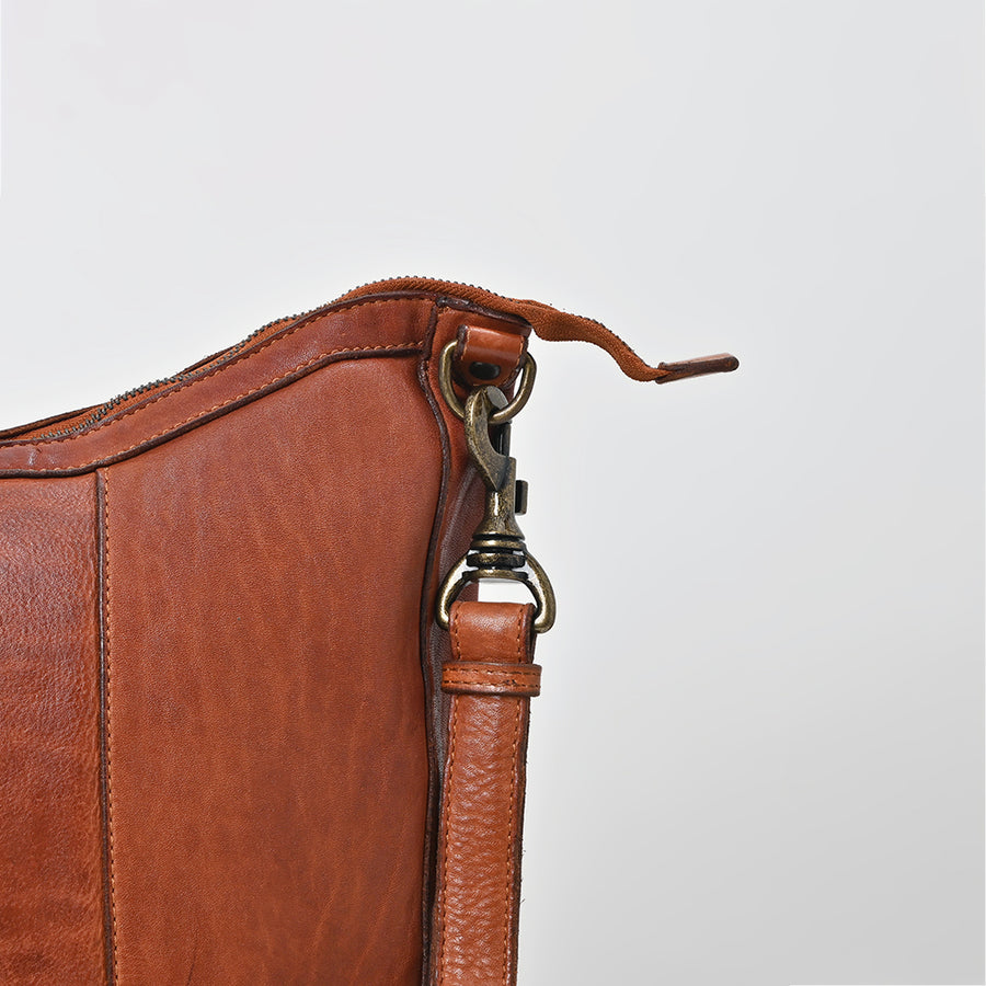 Spaghetti Western Swc143Cg Hobo Vintage Handmade Drum Dyed Genuine European Cowhide Leather Women Bag Western Handbag Purse