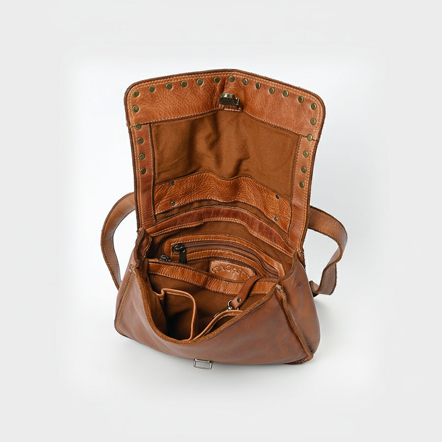 Spaghetti Western Swc163Cg Envelope Vintage Handmade Drum Dyed Genuine European Cowhide Leather Women Bag Western Handbag Purse
