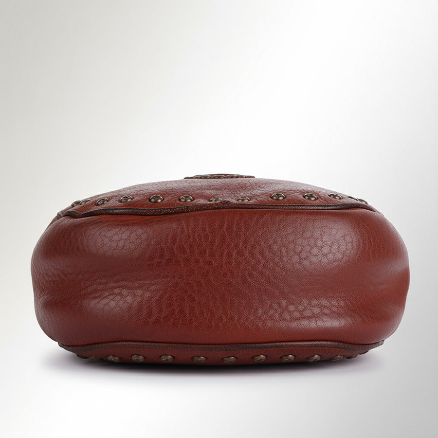 Spaghetti Western Swc168Cg Canteen Vintage Handmade Drum Dyed Genuine European Cowhide Leather Women Bag Western Handbag Purse