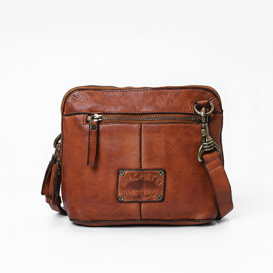 Spaghetti Western Swc199Cg Coin Purse Vintage Handmade Drum Dyed Genuine European Cowhide Leather Women Bag Western Handbag Purse