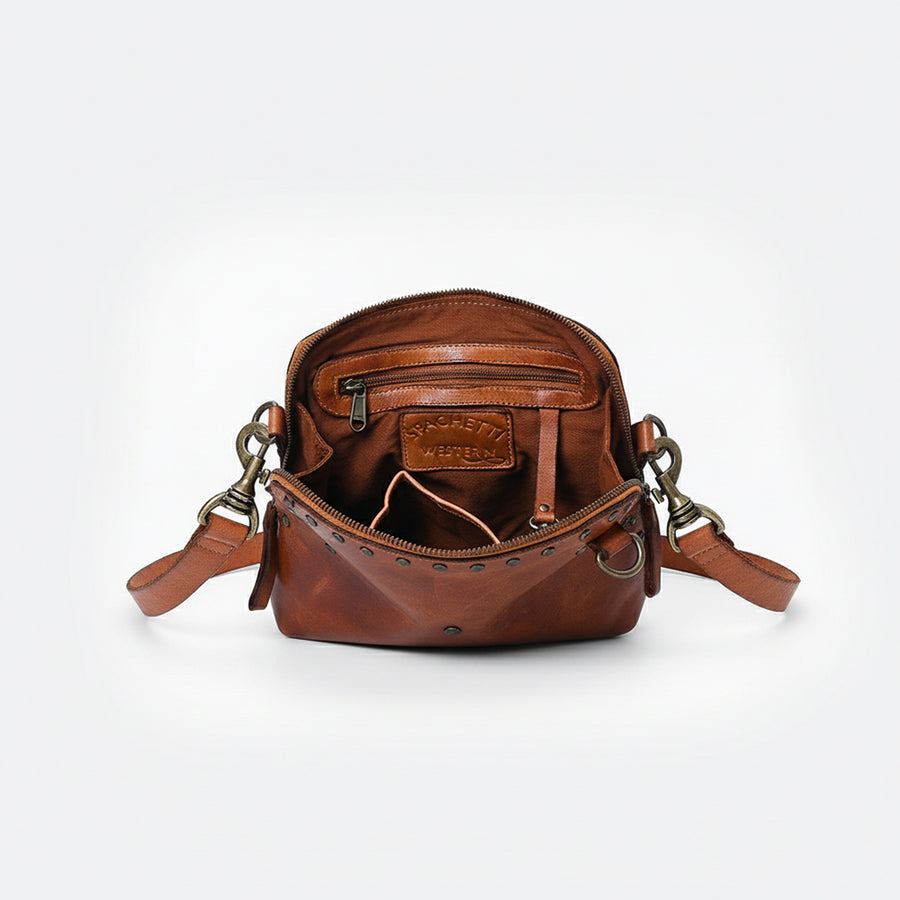 Spaghetti Western Swc199Cg Coin Purse Vintage Handmade Drum Dyed Genuine European Cowhide Leather Women Bag Western Handbag Purse
