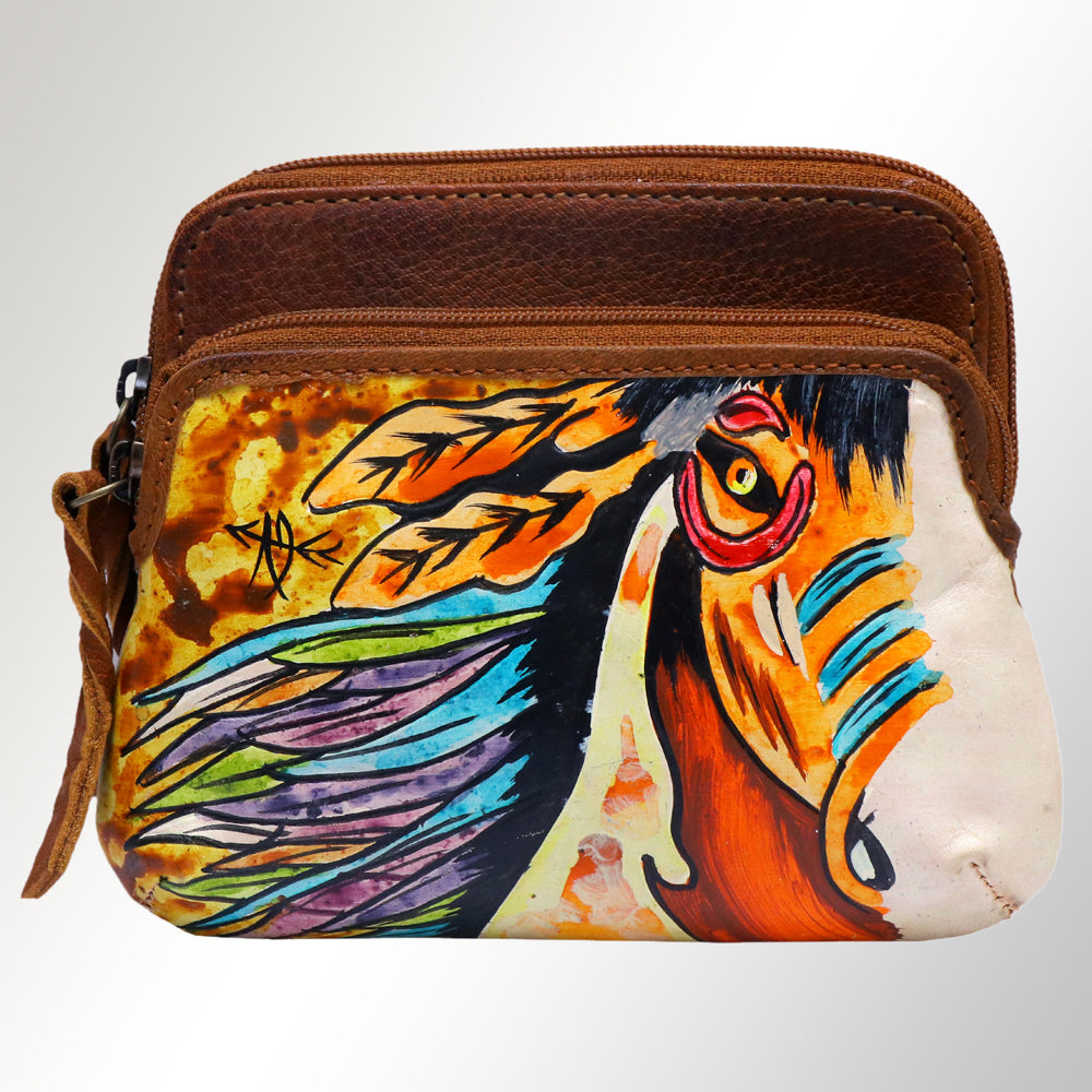American Darling Coin Purse Full Grain Genuine Leather Western Women Bag | Handbag Wallet Purses for