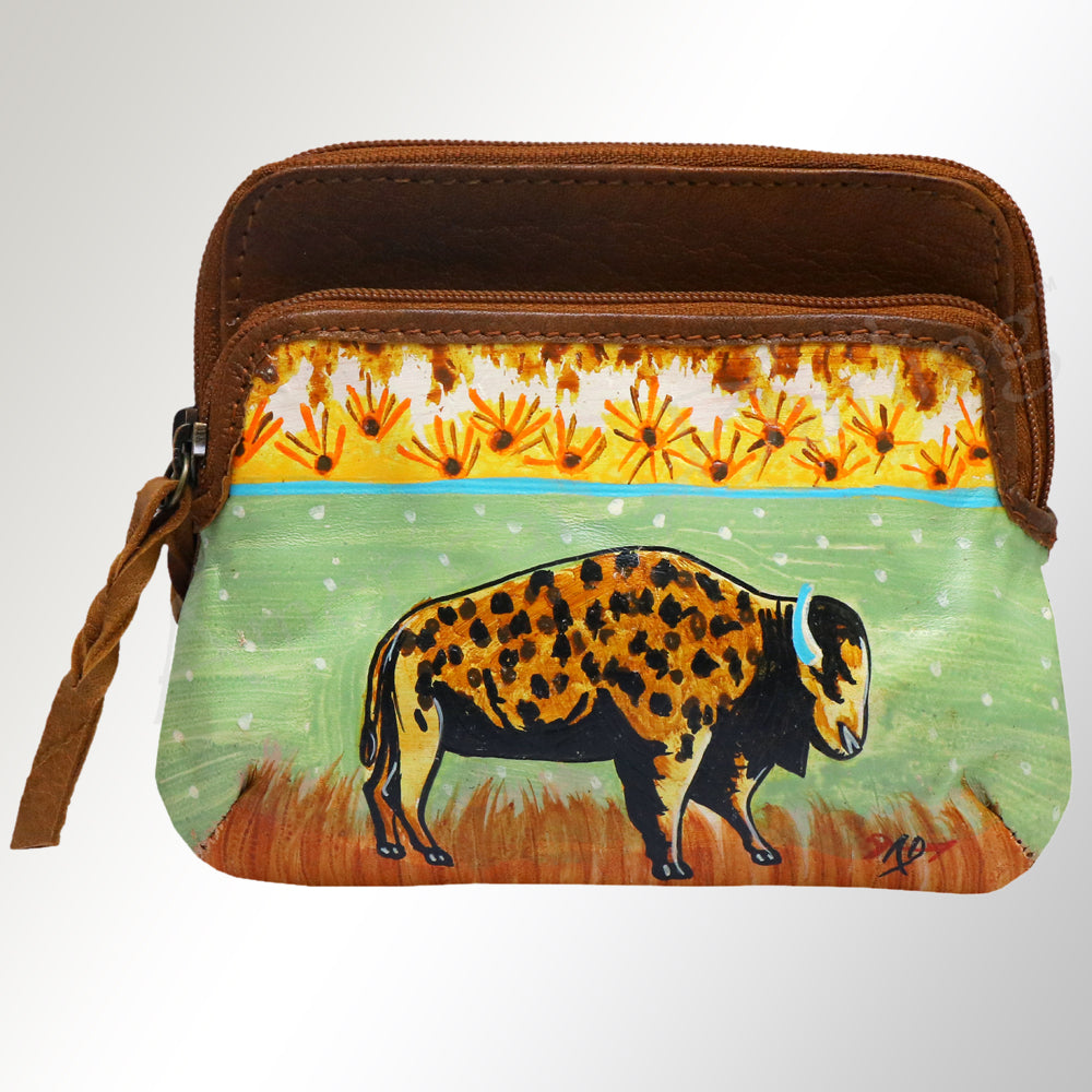 American Darling Coin Purse Full Grain Genuine Leather Western Women Bag | Handbag Wallet Purses for