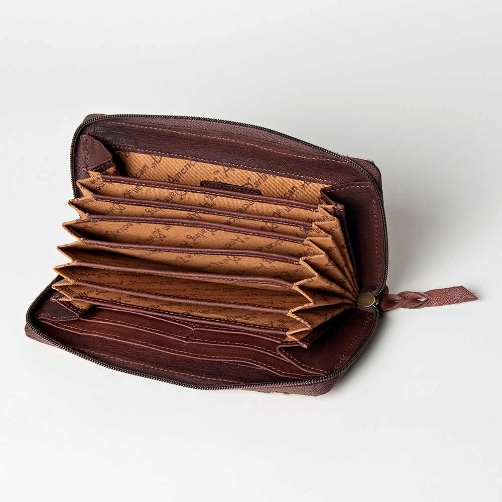 American Darling Wallet Hair-On Genuine Leather Women Bag Western Handbag Purse