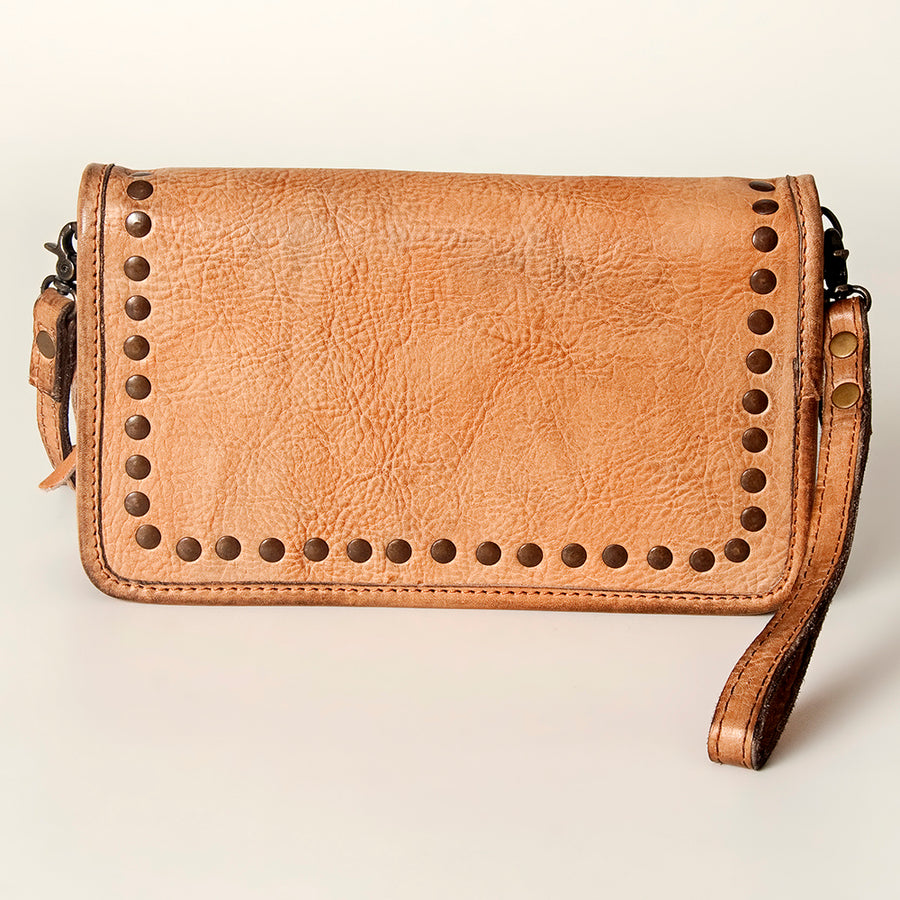 Never Mind Nmbg129A Wallet Vintage Handmade Genuine Cowhide Leather Women Bag Western Handbag Purse