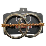 Bar H Equine Horse O Ring With Twisted Copper Wire Mouth Snaffle Bit Stainless Steel