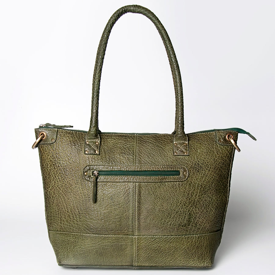 Never Mind Nmbgz120E Tote Vintage Handmade Genuine Cowhide Leather Women Bag Western Handbag Purse