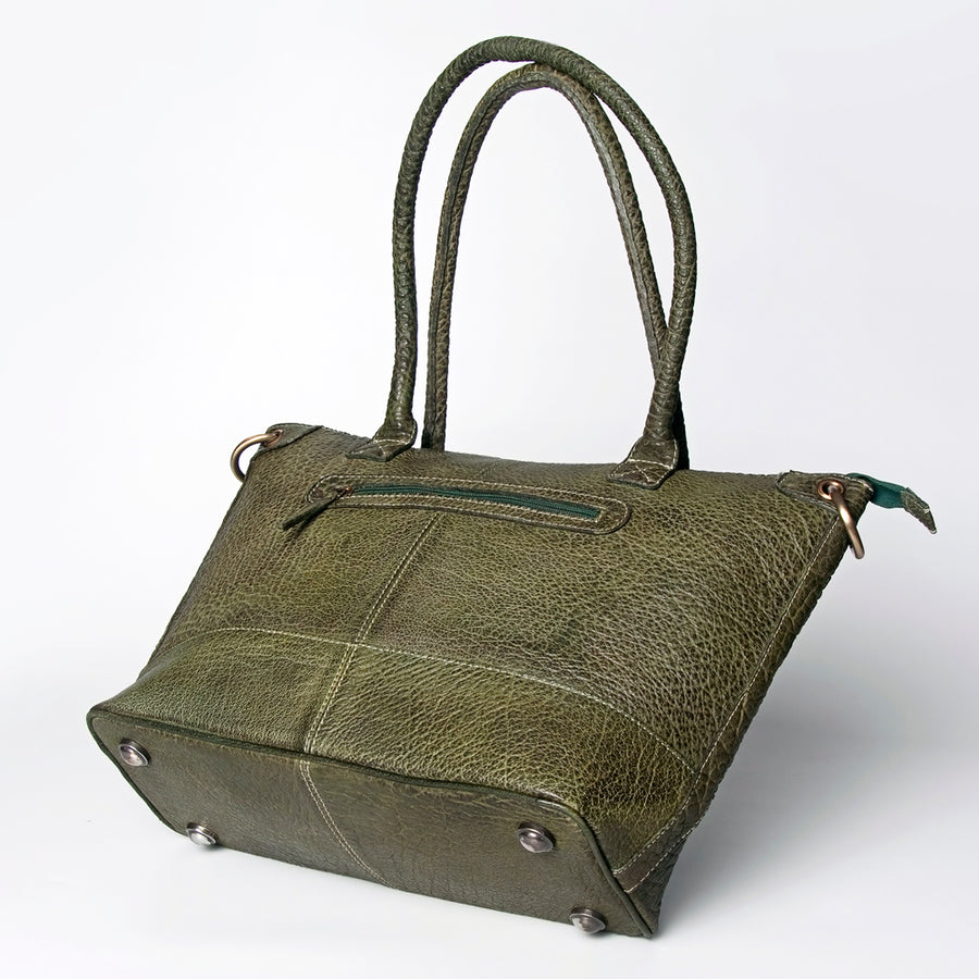Never Mind Nmbgz120E Tote Vintage Handmade Genuine Cowhide Leather Women Bag Western Handbag Purse