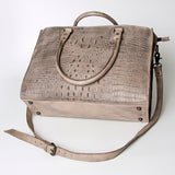 American Darling Briefcase Hand Tooled Genuine Leather Women Bag Western Handbag Purse