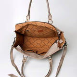 American Darling Briefcase Hand Tooled Genuine Leather Women Bag Western Handbag Purse