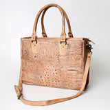 American Darling Briefcase Hand Tooled Genuine Leather Women Bag Western Handbag Purse