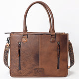 American Darling Briefcase Hand Tooled Saddle Blanket Genuine Leather women bag western handbag purse