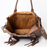 American Darling Briefcase Hand Tooled Saddle Blanket Genuine Leather women bag western handbag purse
