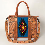 American Darling Briefcase Hand Tooled Saddle Blanket Genuine Leather women bag western handbag purse